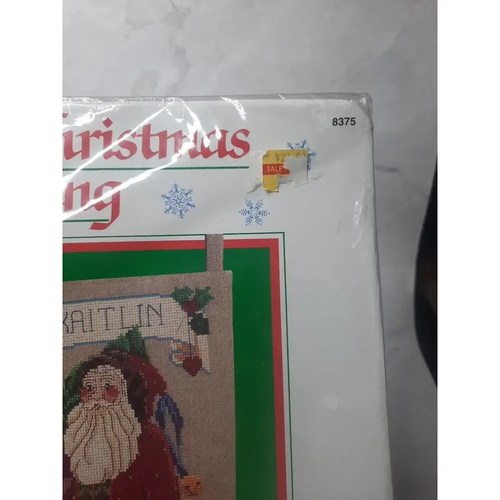 Vintage Dimensions Antique Christmas Stocking Counted Cross Stitch Kit 8375